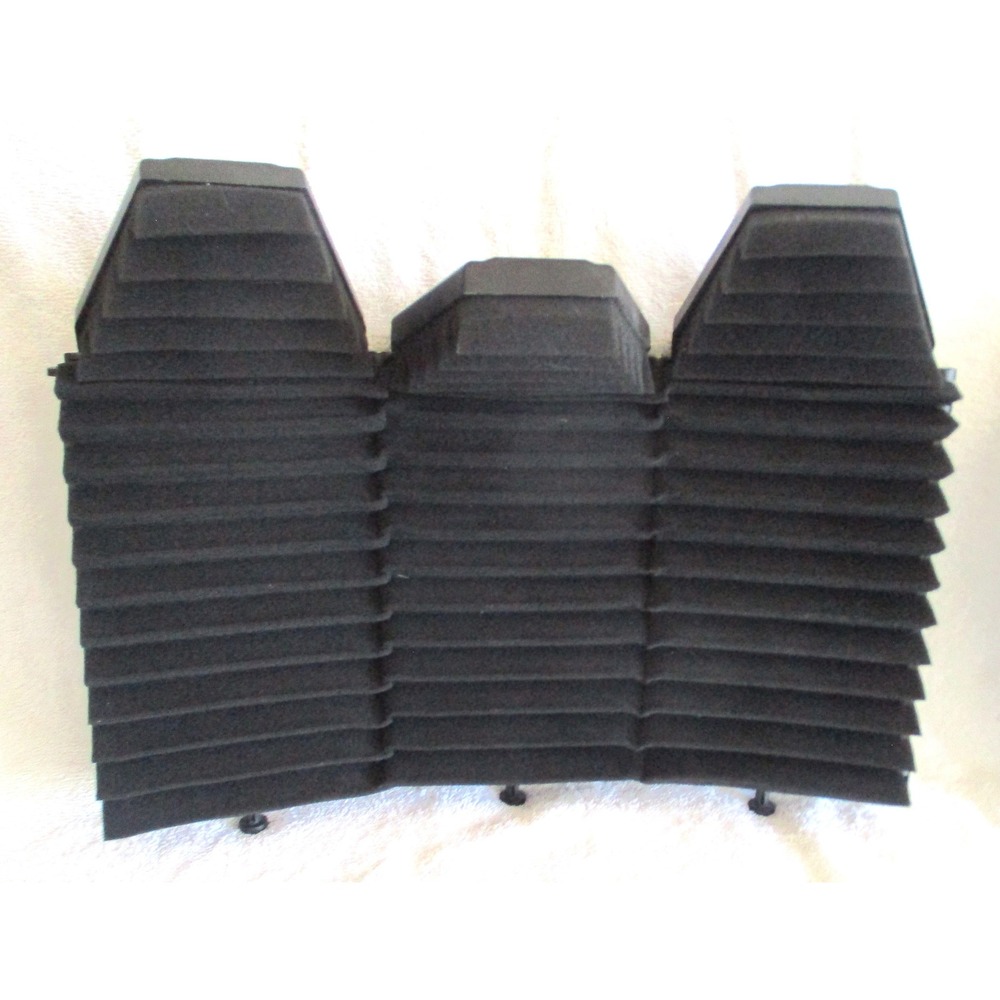 XTUGA 5-Panel Foldable Microphone Isolation Shield Sound Absorbing Foam Black - Picture 3 of 12
